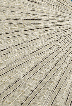Scallop Sea Shawl - Close-up
